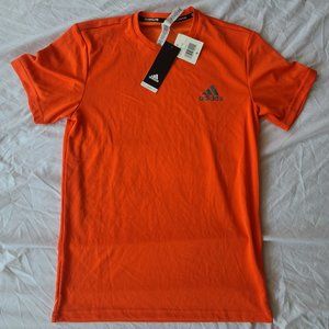 Adidas: Bright Vermillion Orange Running T-Shirt (NWT)